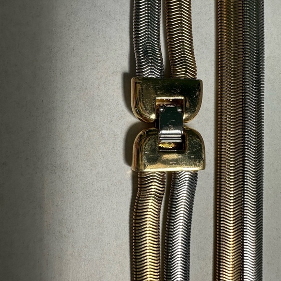 Elegant Gold and Silver Necklace - Picture 8 of 14